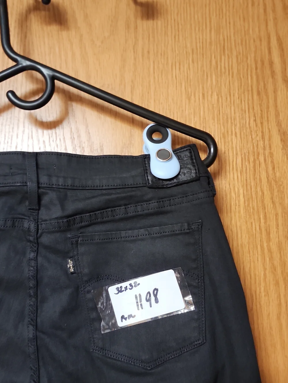 Levis 711 Black Women's Skinny Jeans - Classic Slim Fit 32x32 number 1198